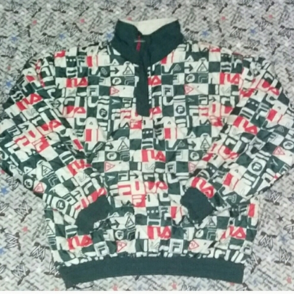 90s Fila Italia Pullover Jacket Coat Italy Vintage - Picture 2 of 8